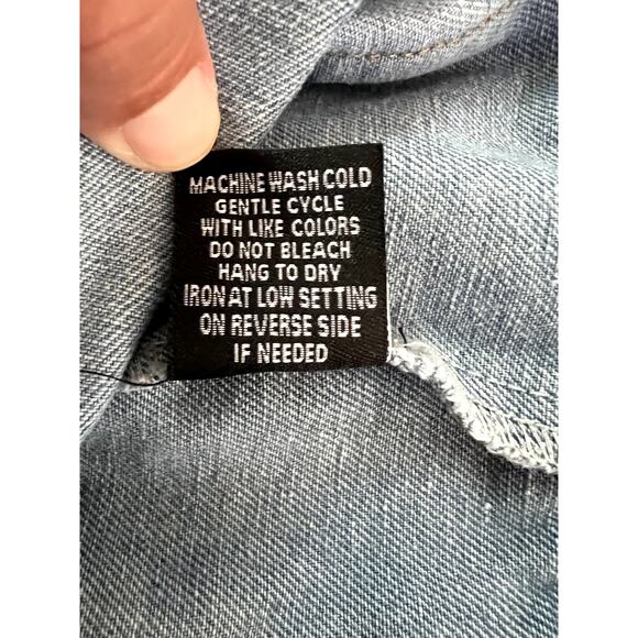 Juniors' Harper & Ivy Mini Light Wash Denim Cargo Skirt Sz Small - Picture 6 of 8